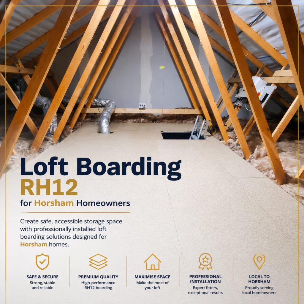 Loft boarding RH12 installation in Horsham home
