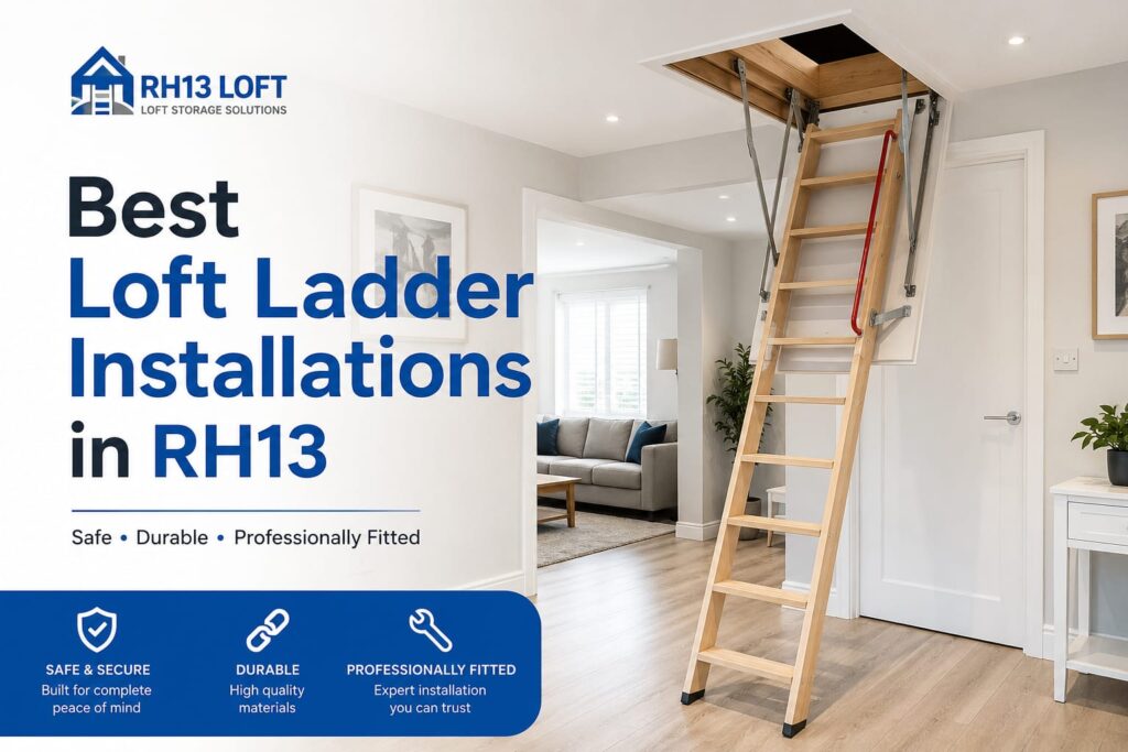 Loft Ladders RH13 installed in a residential property in South Horsham, West Sussex
