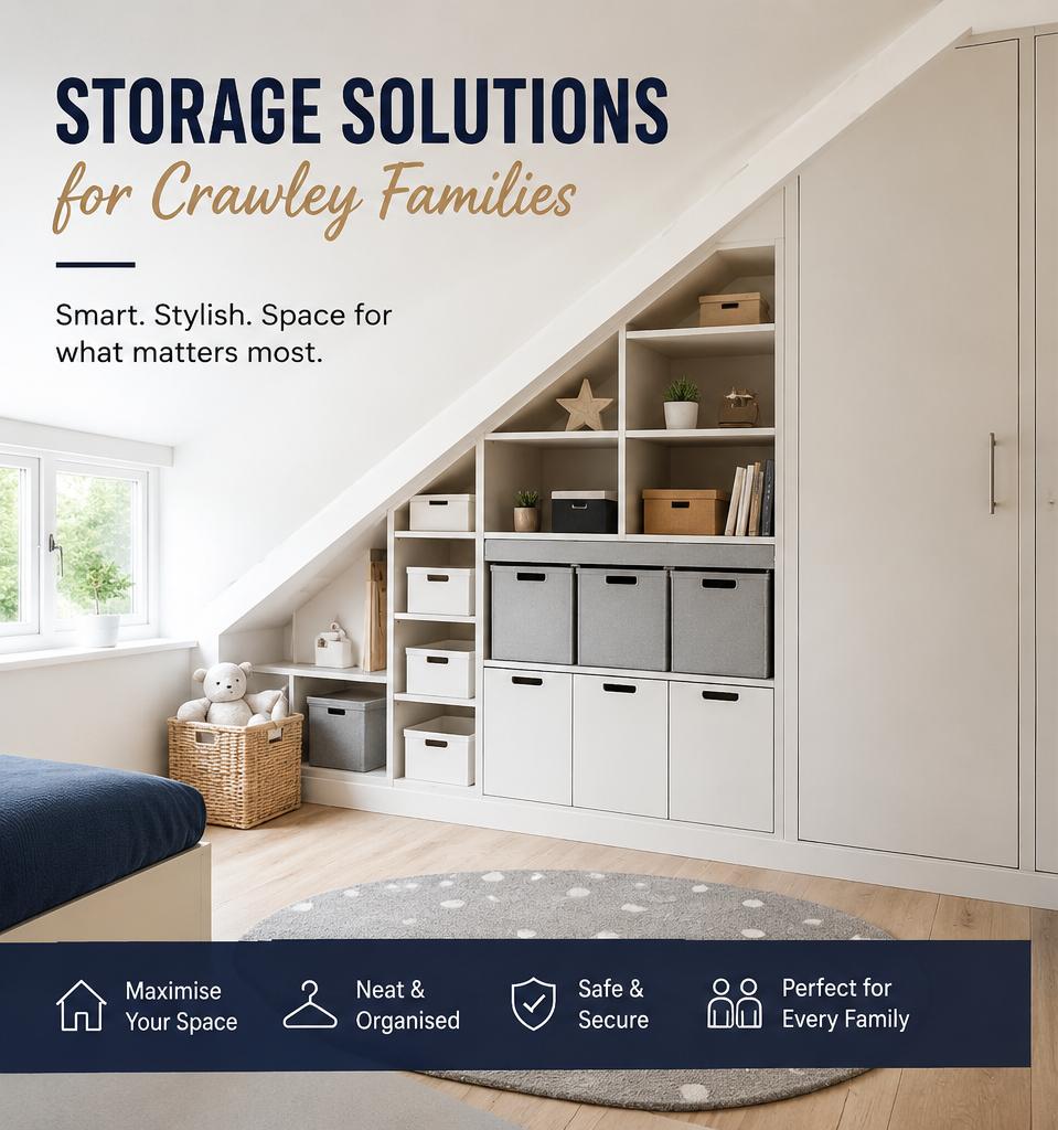 Loft Storage Crawley with raised loft boarding RH10
