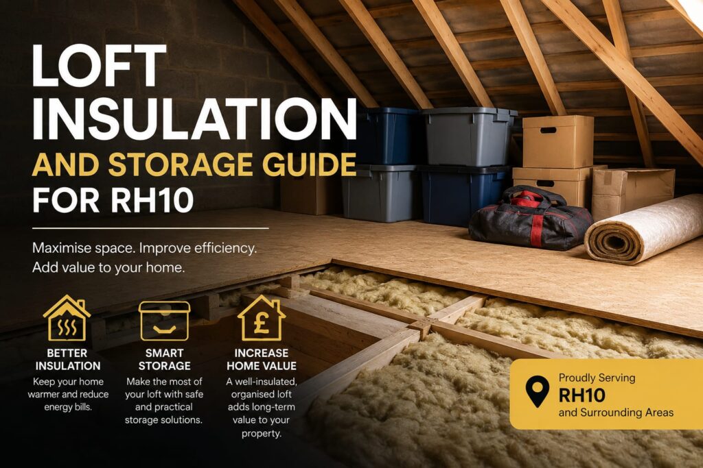 Loft Insulation and Storage RH10 solution for Crawley homes